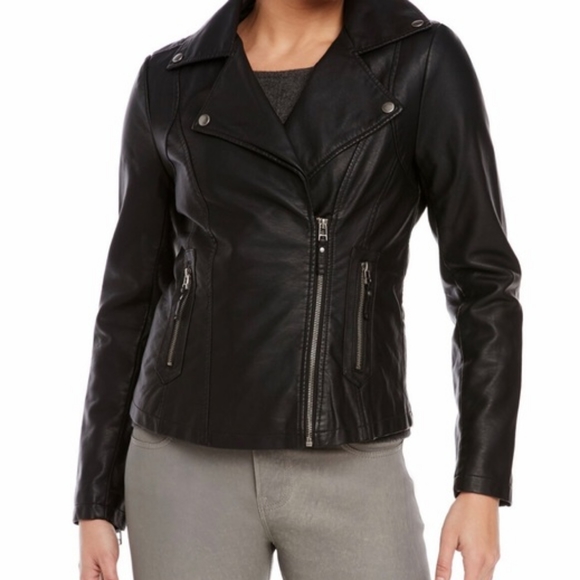 max studio leatherette jacket